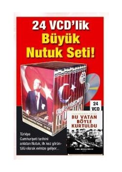 Büyük Nutuk Seti    Türkiye Cumhuriyeti Tarihini Anlatan Belgesel (24 VCD + 1 Kitap)