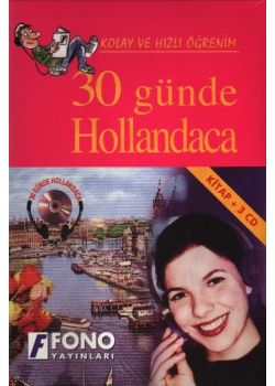 30 Günde Hollandaca Kitap + 3 CD Fono Yayinlari
