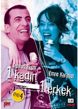 1 Kadin 1 Erkek (DVD) 27. - 35. Bölümler Demet Evgar - Emre Karayel