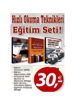 Hızlı Okuma Teknikleri  Eğitim Seti   (2 Kitap + 1 DVD + 1 VCD Birlikte)