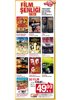 Film Şenliği Seti  (En Yeni 10 DVD Film)