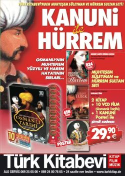 Kanuni ile Hürrem Seti (10 VCD Film+ 2 Kitap + 1 Kanuni Posteri + 10, € Hediye Kuponu)
