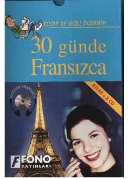 30 Günde Fransızca Ögrenimi  (2 CD + 1 Kitap)