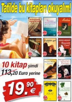 Tatilde Okunacak Kitaplar Seti  (10 Kitap Birarada)  Tanesi 1.99 Euro'ya kitaplar!
