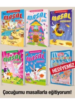 5 Adet Masal Kitabı 10 Euro -1 Boyama Kitabı Hediye