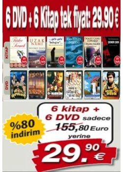 6 DVD ve 6 Kitap TekFiyat!  Türk Kitabevi Kampanyasi