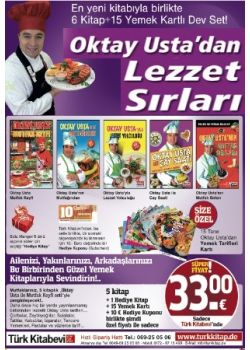 Oktay Usta'dan Lezzet Sırları  (5 Kitap + 15 Yemek Karti + 1  Hediye Kitap) TV'deki Yeni Kampanyamiz 