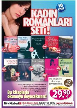 Kadın Romanları Seti  (10 Kitap Birarada)   Çok Satan Romanlar  Süper Indirimli