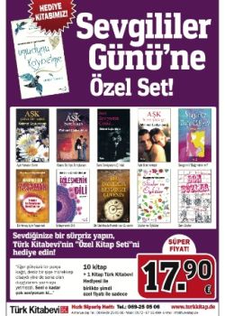 Sevgililer Günü Seti  (10 Kitap + 1 Kitap Hediye)  Türk Kitabevi Özel Kampanyası