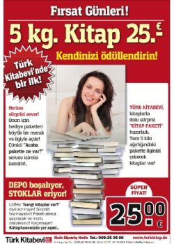 5 KG. Kitap 25,- Euro Fırsat Günleri  Bu Sette En az 20 Kitap var!