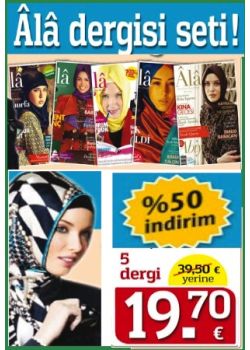 Ala Dergisi Seti 5 Dergi Birarada)  % 50 Indirimli Kampanya