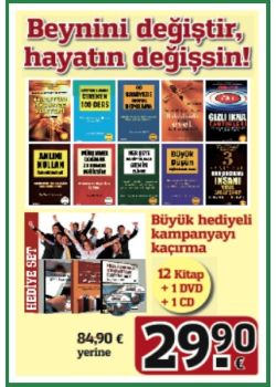 Beynini Değiştir,   Hayatın Değişsin Seti   Hizli Okuma Teknikleri   Seti Hediye   (12 Kitap + 1 DVD + 1 CD)