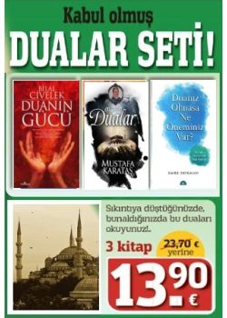 Kabul Olmuş Dualar Seti(3 Kitap Birarada)