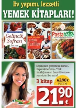 Ev Yapımı, Lezzetli Yemek   Kitapları Seti   (3 Renkli Resimli  Kitap Birarada)