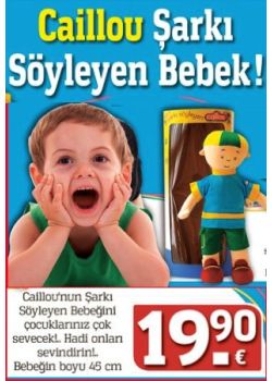 Caillou Şarkı  Söyleyen Bebek  (45 cm. Boyunda)