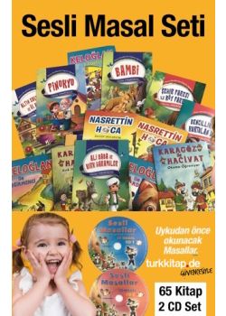 Sesli Masal Seti Okumayı Öğrendim Seti  65 Kitap + 2 Masal CD'si TV'deki Kampanyamız
