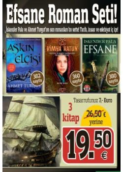Efsane Roman Seti  (3 Kitap Birarada)  Iskender Pala ve  Ahmet Turgut'un  Kitapları bu Sette!