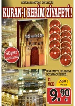Abdussamed'den  Görüntülü Kuran  Ziyafeti  (11 VCD Birarada)  Süper Indirimli!