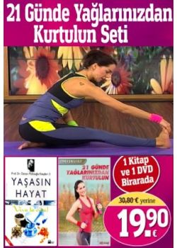 21 Günde Yağlarınızdan  Kurtulun  (1 Kitap + 1 DVD)  Ebru Şallı'nın  çok Satan DVD'si bu sette!