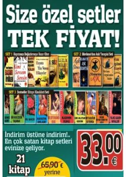 Size Özel Setler Tek Fiyat 3 Set Birarada, 21 Kitap Indirim Üstüne Indirim