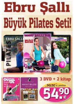Ebru Şallı Büyük  Pilates Seti  (3 Pilates DVD'si + 2 Kitap  Birarada)
