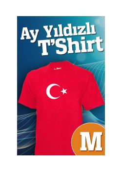 Ay Yıldız  Baskılı  T-Shirt (M)