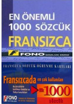 Fransızcada En Çok  Kullanılan İlk  1000 Sözcük Kartları  Kutulu