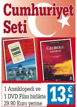Cumhuriyet Seti (1 Ansiklopedi + 1 DVD Film Birlikte) Türk Kitabevi'nden 10,- Euro'luk Hediye Kuponu