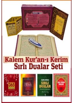 Kalem Kuran-i  Kerim ve  Sırlı  Dualar - Sırlar  Hazinesi Seti   (2 Set Birarada)  TV'deki Kampanya