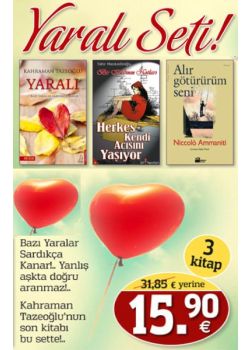 Yaralı Seti  Bukre Yazarının  Yeni Kitabı bu Sette!   (3 Kitap Birarada)