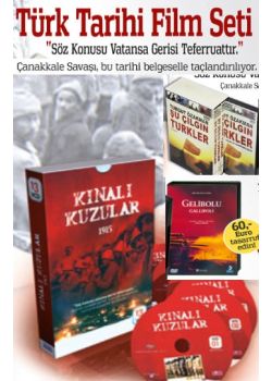 Türk Tarihi  Film Seti  (Gelibolu, Şu Çılgın Türkler ve Kınalı Kuzular Setleri birlikte)