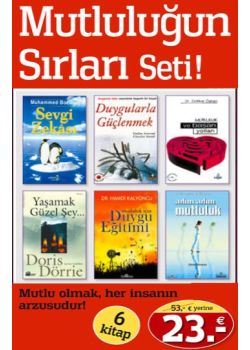 Mutluluğun Sırları Seti  (6 Kitap Birarada)  Adım Adım Mutluluk  Başlıyor!