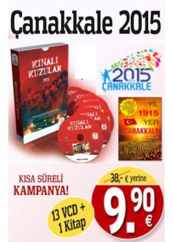 Çanakkale 2015 Çığlık Çığlığa Dirilişin Hikayesi 13 VCD Film+1 Kitap)