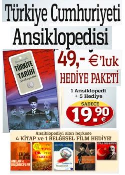 Türkiye Cumhuriyeti Ansiklopedisi Seti 49,- Euro'luk Hediye Yakın Tarihimizi Öğreneceksiniz