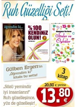 Ruh Güzelliği Seti (3 Kitap Birarada) Gülben Ergen'in Kitabı bu sette!