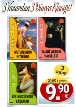 3 Yazardan 3 Dünya Klasiği (3 Kitap Birarada) % 50'den Fazla Indirim!