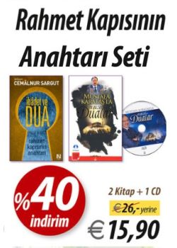 Rahmet Kapısının  Anahtarı Seti  (2 Kitap + 1 CD)  Sıkıntıya Düştüğünüzde Okunacak Dualar