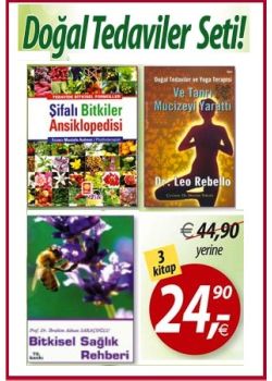 Doğal Tedaviler Seti (3 Kitap Birarada)  Hangi Hastalıklara, Hangi Bitki Iyi Gelir?