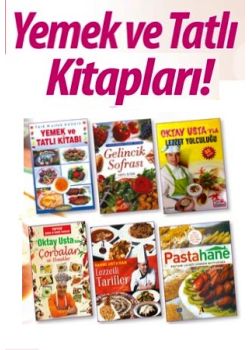 Yemek ve Tatlı  Kitapları Seti  (6 KItap Birarada)  60,- Euro Tasarruf Edin!