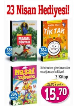 23 Nisan Hediyesi  (3 Masal Kitabı) Kendine Güvenen Çocuklar Yetiştirmek için!