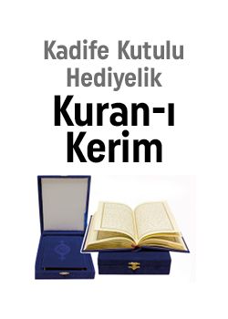 Kadife Kutulu Hediyelik  Kuran-ı Kerim  (Çanta Boy)