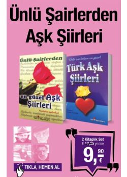 Ünlü Şairlerden   Aşk Şiirleri   (2 Kitap Birarada)   Nazım Hikmet, Orhan Veli, Attila İlhan, Cemal Süreya