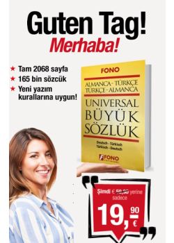 Almanca Universal Büyük Sözlük 165 Bin Kelime (40,- Euro Tasarruf Edin!)