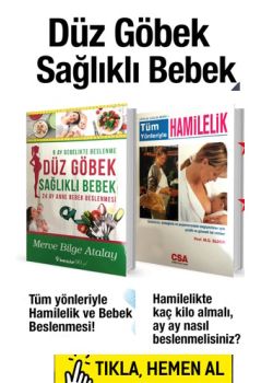 Düz Göbek Sağlıklı Bebek Seti (2 Kitap Birarada) Tüm Yönleriyle Hamilelik ve Bebek Beslenmesi!