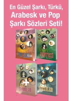 En Güzel Şarkı,  Türkü, Arabesk ve  Pop Şarkı Sözleri  (4 Kitap Birarada) Süper indirimli Kampanya