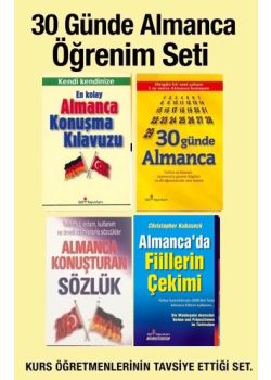 30 Günde Almanca Öğrenim Seti  (4 Kitap Birarada)  Türkçe Okunuşlu (TV'deki Kampanyamız)