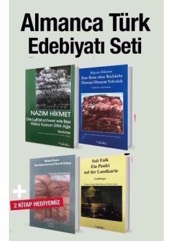 Almanca Türk Edebiyatı Seti (4 Kitap Birarada) Nazım Hikmet, Yunus Emre, Saik Faik