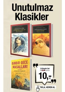 Unutulmaz Klasikler (3 Kitap Birarada) Binbir Gece Masallari Bu Sette!
