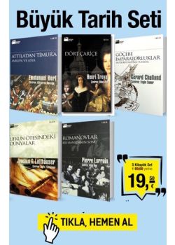 Büyük Tarih Seti (5 Kitap Birarada) Attila'dan Timur'a Kadar! 50 Euro Tasarruf Edin!
