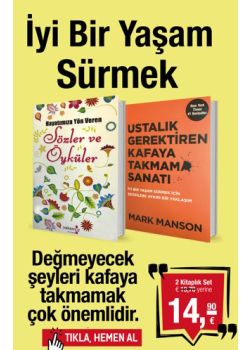 Iyi Bir Yaşam Sürmek Elinizde (2 Kitap Birarada) Ustalık Gerektiren Kafaya Takmama Sanatı Kitabı bu Sette!